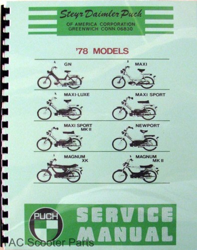 Puch moped service manual - moped, gn