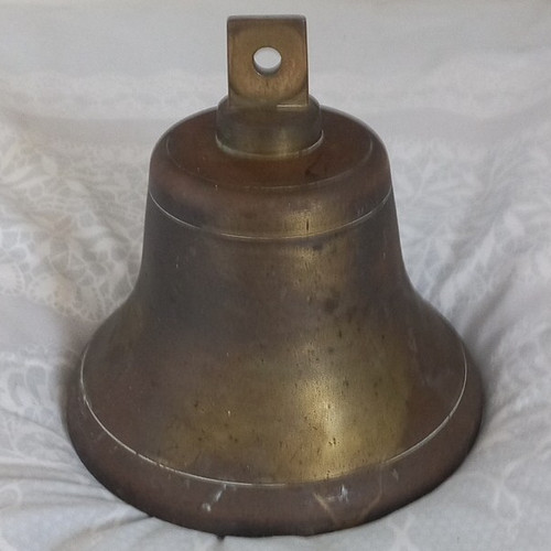 Brass hanging nautical bell - brass,