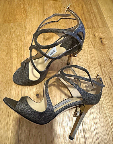 Jimmy choo grey strappy open - strappy,