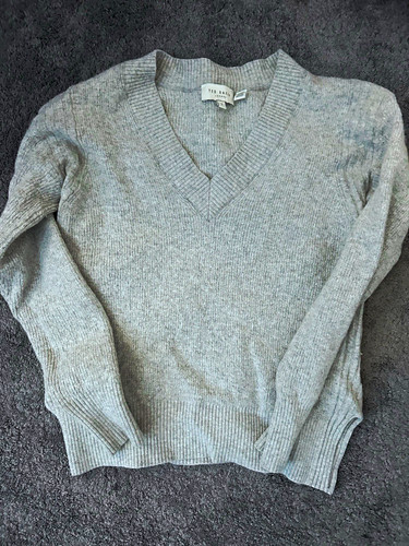 Ted baker grey neck - v-neck, knit