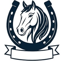 Custom Horseshoe Decal Personalised Vinyl Sticker for Horsebox, Trailer or Lorry