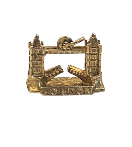 9ct vintage tower bridge charm - 9ct,