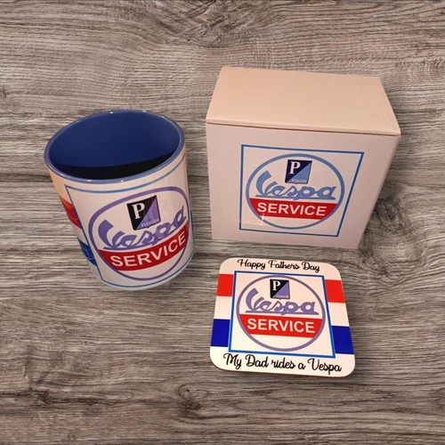 Vespa service mug - vespa, coaster