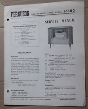 Ferguson   Model 653RG Radiogramophone - Service Manual