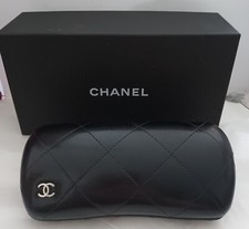? Chanel Glasses Clam Shell Case Boxed & Free Eau Fraiche Chanel Parfum 1.5 mls
