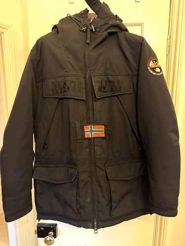 Napapijri men black hooded - napapijri, men’s