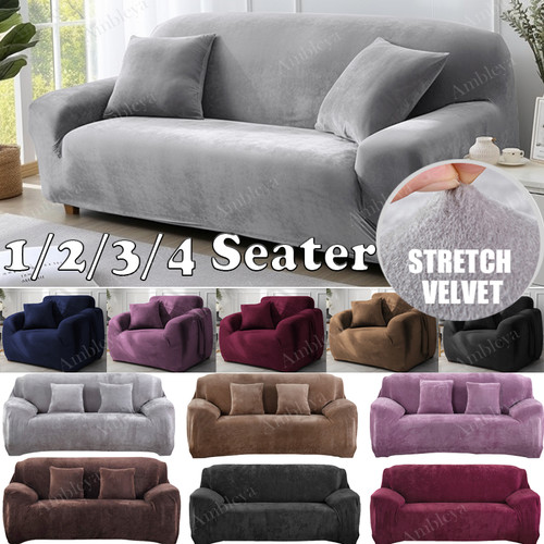 Velvet elastic 4 - velvet, seater