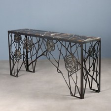 Antique Console Brass Marble