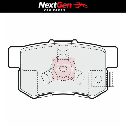 Rear brake pads apec for - brake, honda