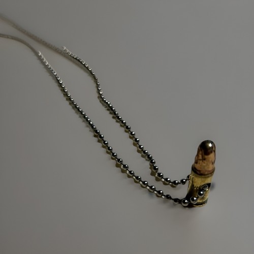 Real bullet necklace - real,