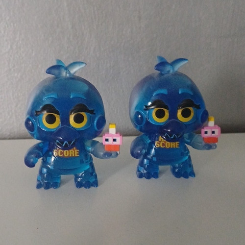 Blue bird figurine set 2 - blue,