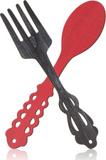 2 Pieces Large Fork and Spoon