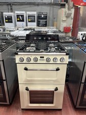 Smeg Victoria TR62P Cream 60cm Double Oven Dual Fuel Cooker