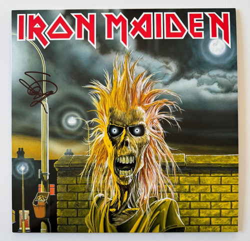 Steve harris signed iron - steve,