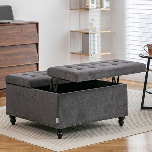 Large square storage - large, ottoman
