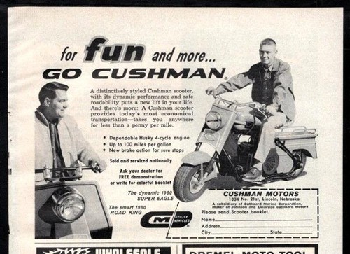 1960 cushman motor scooter - 1960,