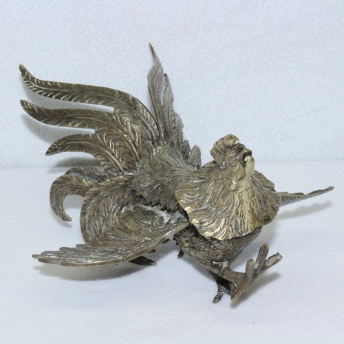 Vtg brass fighting - vtg, roosters