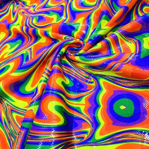 Stretch tie dye neon - no-stretch,