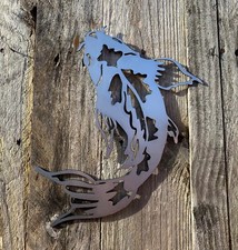 KOI CARP FISH STEEL WALL ART