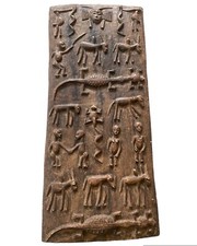 Original African Tribal Art Dark Wood Carving Large Wooden Decorative 60s 70s?