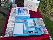 Nintendo Wii Console & Games Bundle including Wii Sorts Game & Dance Mat Boxed