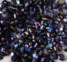 Sequin Bead Embellishments For Sewing Crafts Pink Blue Cream black  Silver Mix