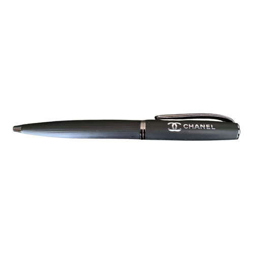 Chanel black metal - black, ballpoint
