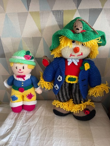 Hand knitted sam - knitted, scarecrow