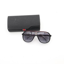 Carrera Pilot Sunglasses Black Frame Grey Gradient Lenses Unisex w/ Case
