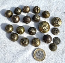 Collection of Early Royal Artillery Military Buttons Many 19th Century