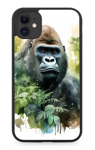Silverback gorilla face - face, rubber