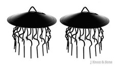 Chimney Bird Cage x 2 Guard Rain Cap Anti-Down Draught Fire Roof Cowl 3in1 Hood