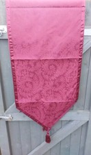 LAURA ASHLEY Blood Red Table Runner Long Cloth Quality Machine Washable 246cm