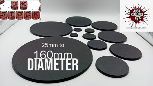 Wargaming round bases range - wargaming,