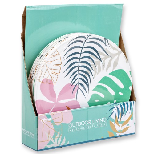 Tropical melamine plate - tropical,