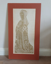 Mid 20th century brass rubbing