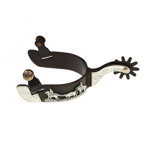 Cowboy boot spur brass - cowboy,