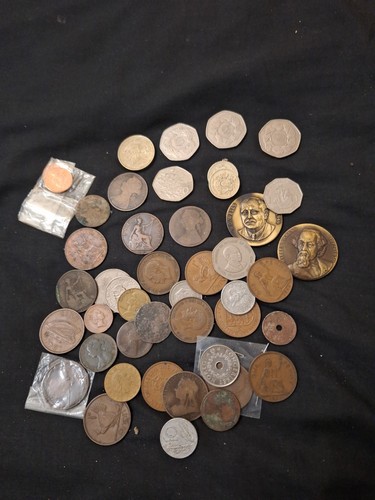 Old coins joblot - coins,