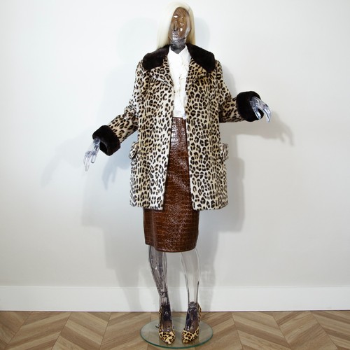 Vintage 1970s leopard faux fur - 1970s,