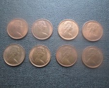 Lot of 8 DECIMAL British Half