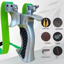 Adult Powerful Slingshot Catapult Handle Sling Shot Game Hunting High Velocity