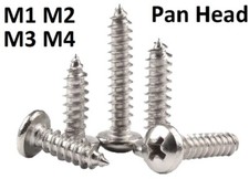 Pan Head M1 M2 M3 M4 Silver