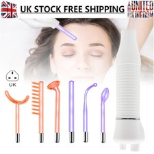 Electrode High Frequency Facial Machine Acne Ray Neon & Argon Skin Therapy Wand