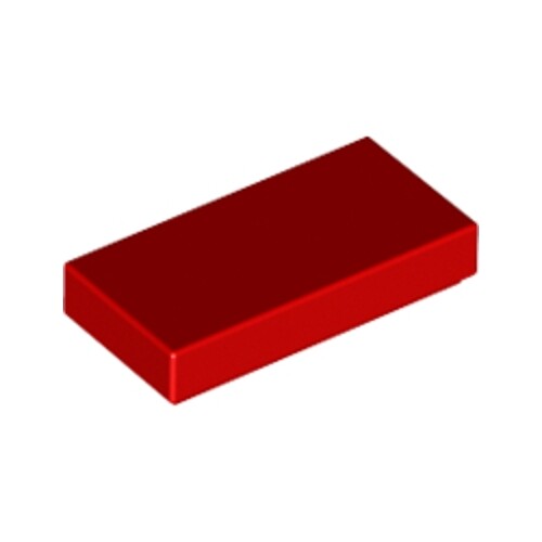 Lego bricks 20x bright red - bright, 1x2