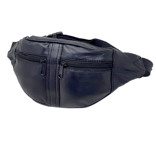 Genuine leather waist bag - leather,