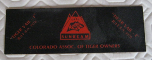 Sunbeam tiger commemorative - tiger,