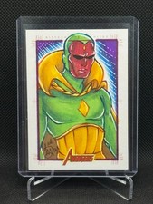 Marvel 2012 Greatest Heroes SketchaFEX Sketch Card Arie Monroe Vision 1/1