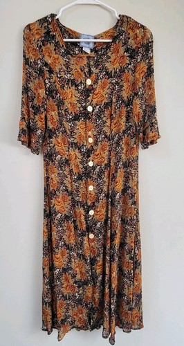 Vtg olive clothing floral - olive, co.