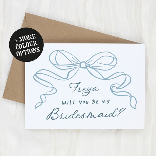 Will you bridesmaid card - you, be