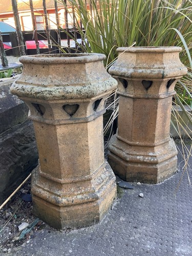 Victorian chimney pots in - chimney,